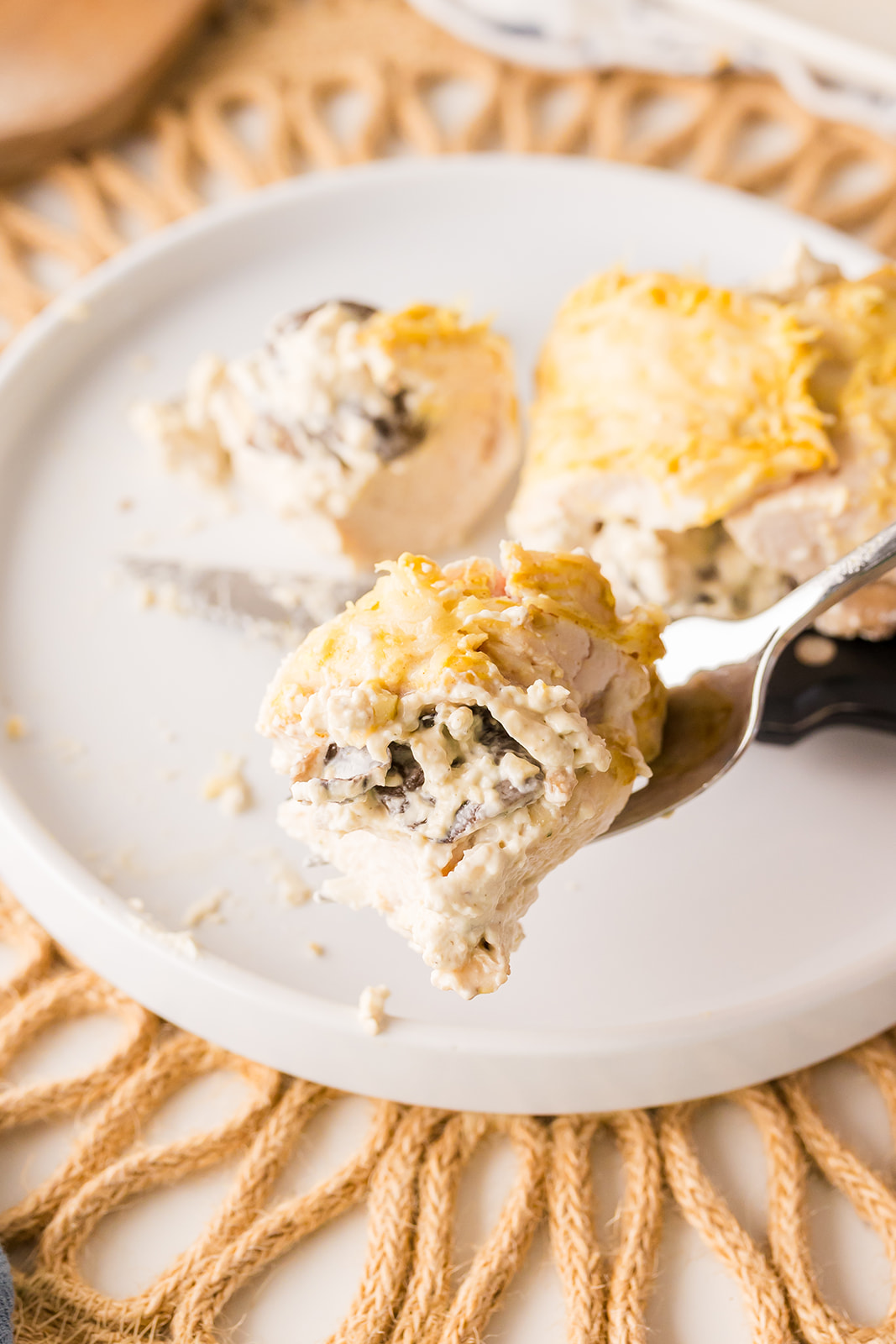 Keto Mushroom-Stuffed Chicken Breasts recipe