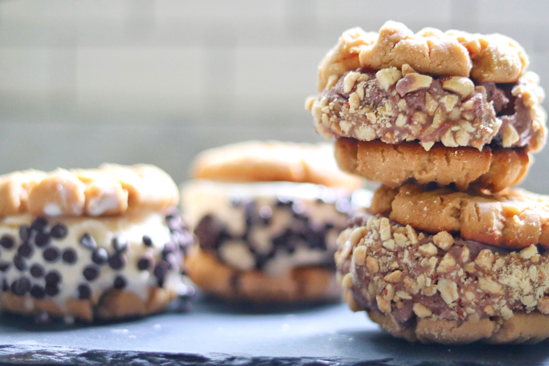 Peanut Butter Cookie Ice Cream Sandwiches recipe