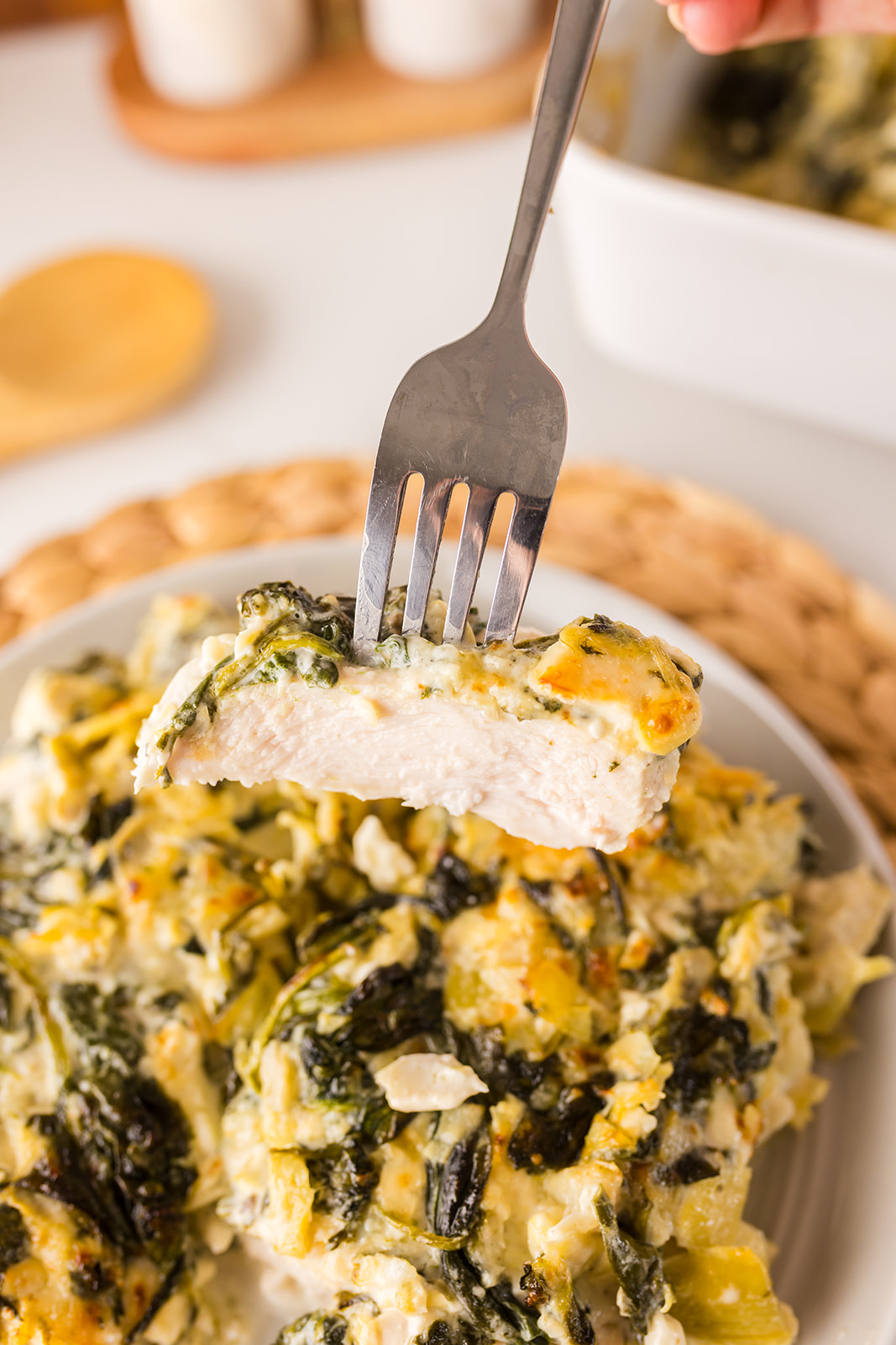 baked spinach artichoke chicken