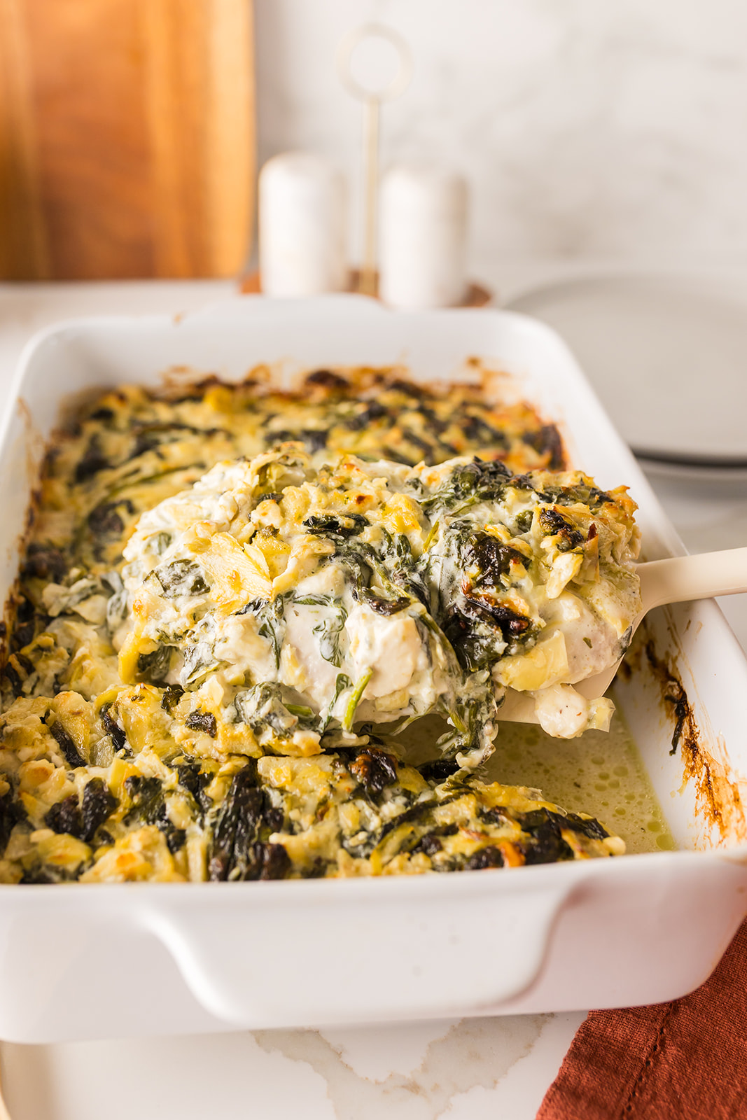 baked spinach artichoke chicken
