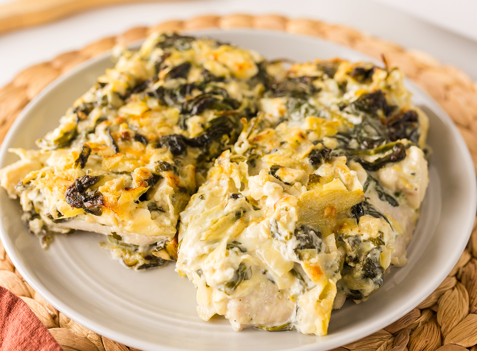 baked spinach artichoke chicken recipe