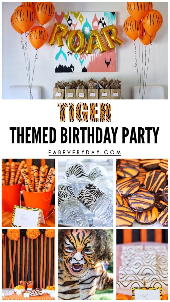 Tiger Themed Birthday Party Ideas