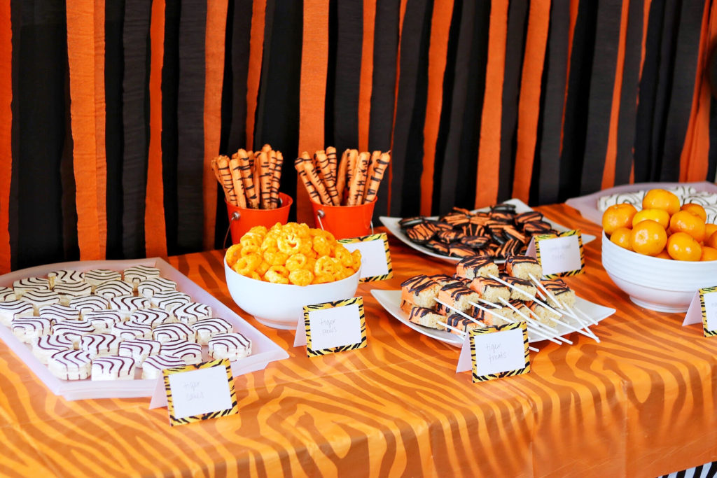 Food ideas for a tiger themed party