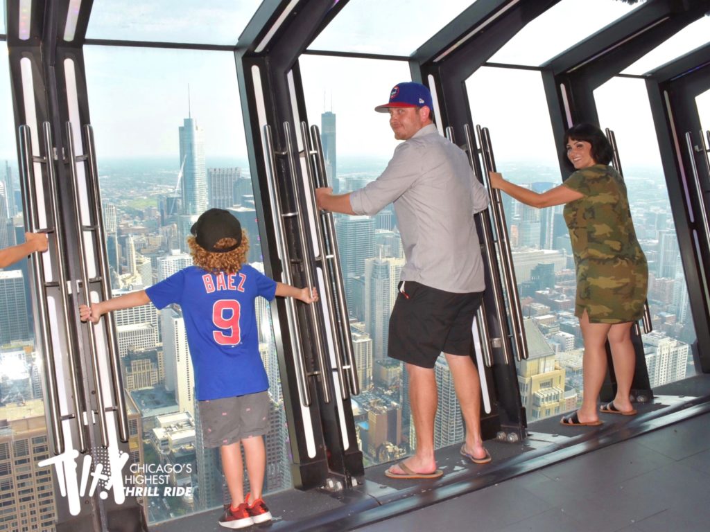 what to do in chicago with kids: tilt experience at 360 chicago observation deck at the john hancock building