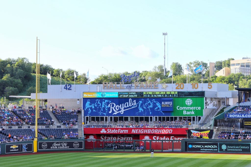 The Royals Hall of Fame in left field