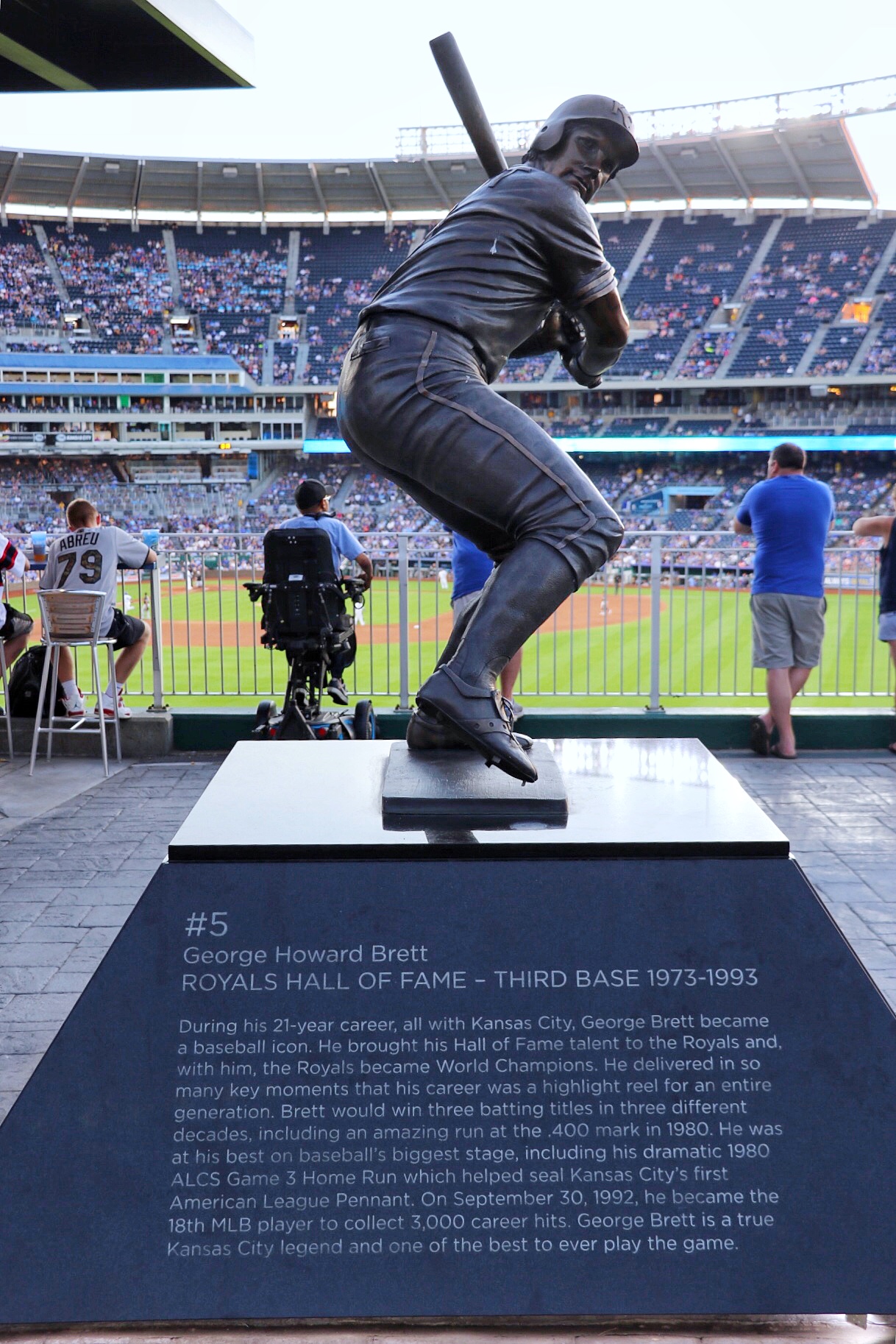 George Brett statue at Kauffman Stadium