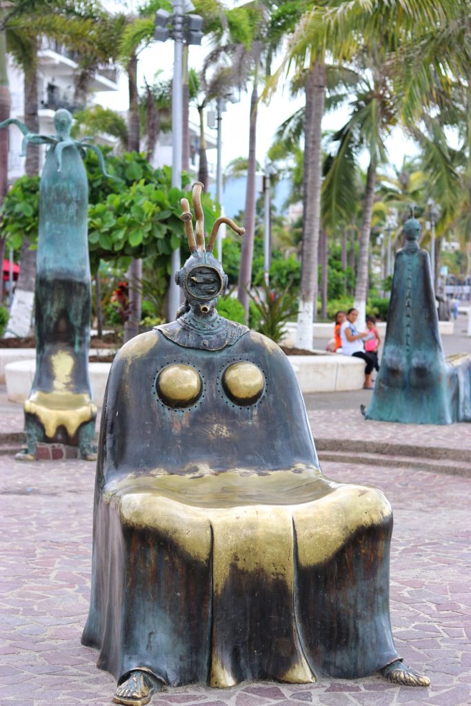 Rotunda of the Sea sculpture in Puerto Vallarta