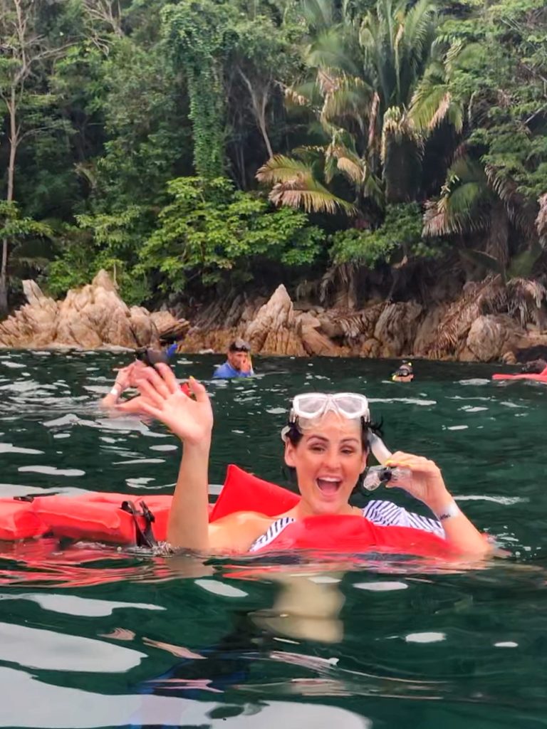 what to do in puerto vallarta for a girls trip: snorkeling in the bay of banderas