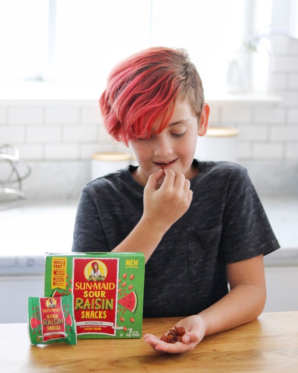 Sun-Maid® Sour Raisin Snacks plus a sour and sweet trail mix recipe