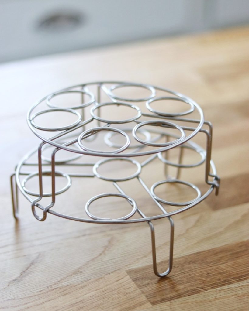 must-have Instant Pot accessory: stackable egg steamer rack