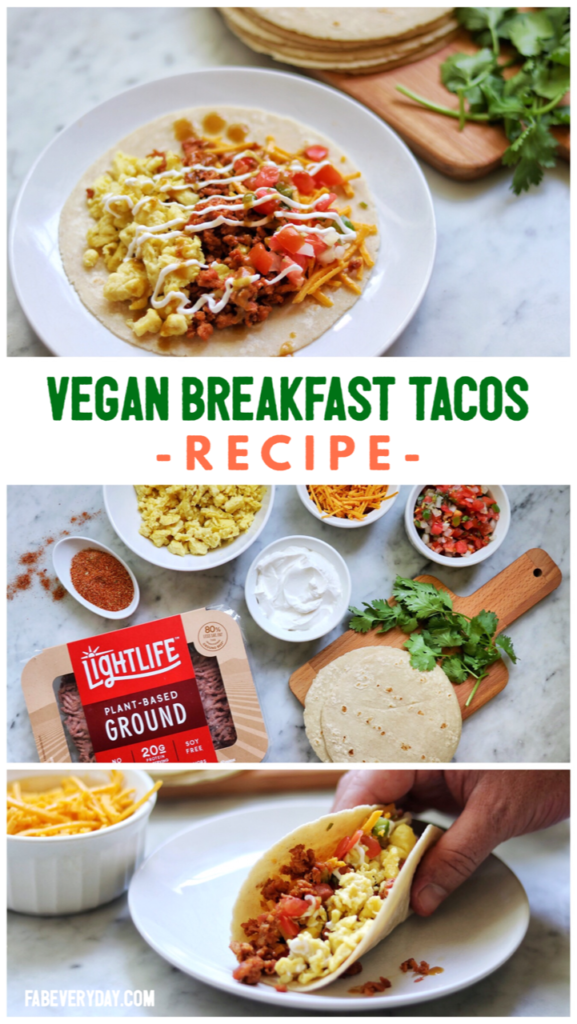 Easy vegan breakfast tacos recipe