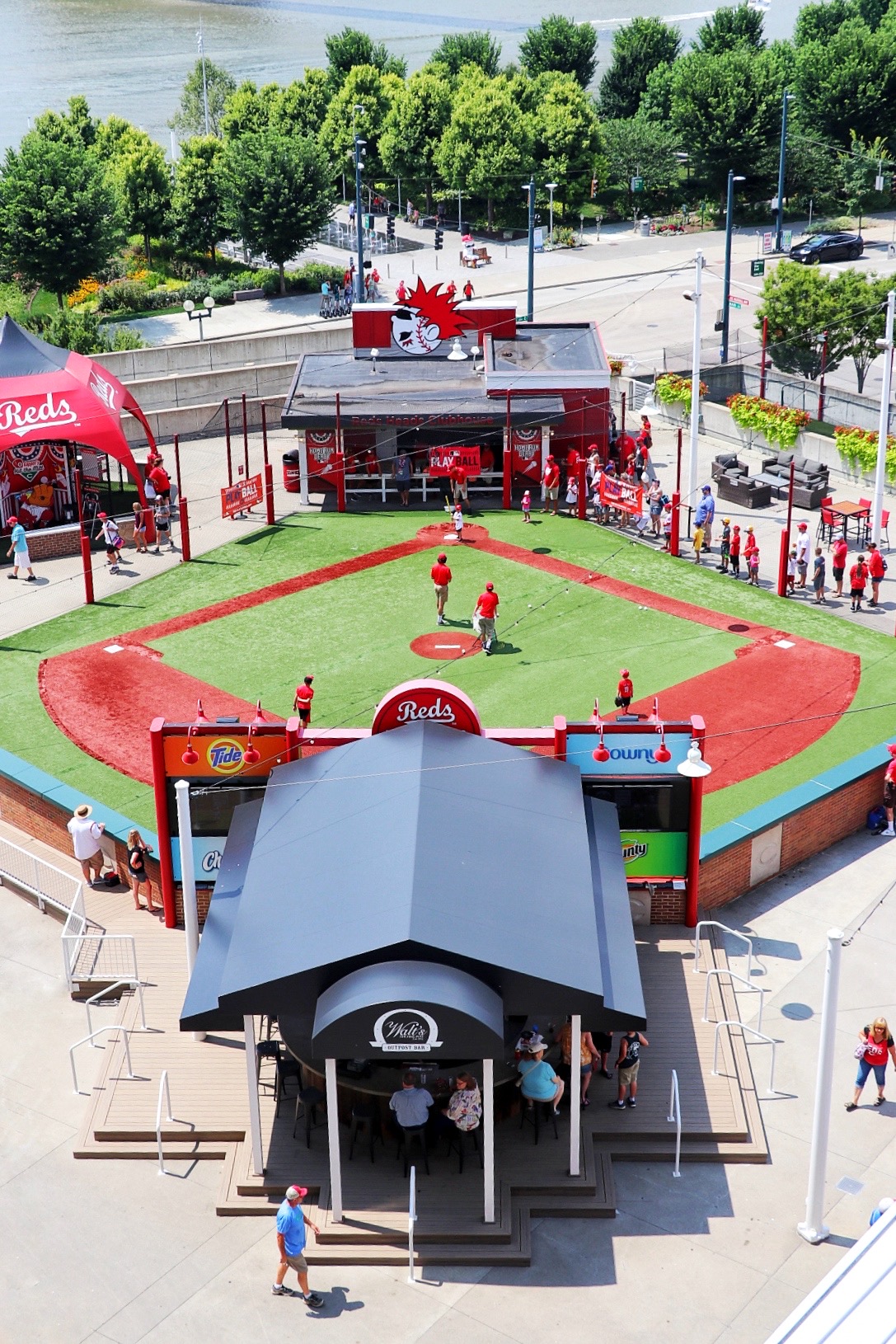 family baseball road trip: cincinnati reds game at great american ball park