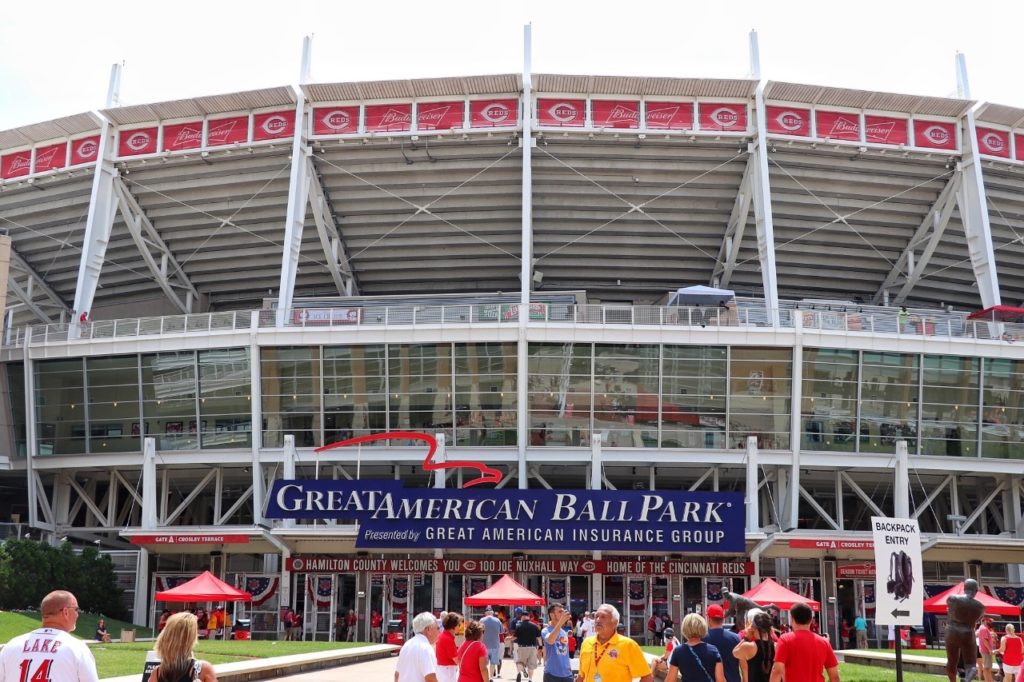 baseball stadium road trip: reds great american ball park in cincinnati, oh