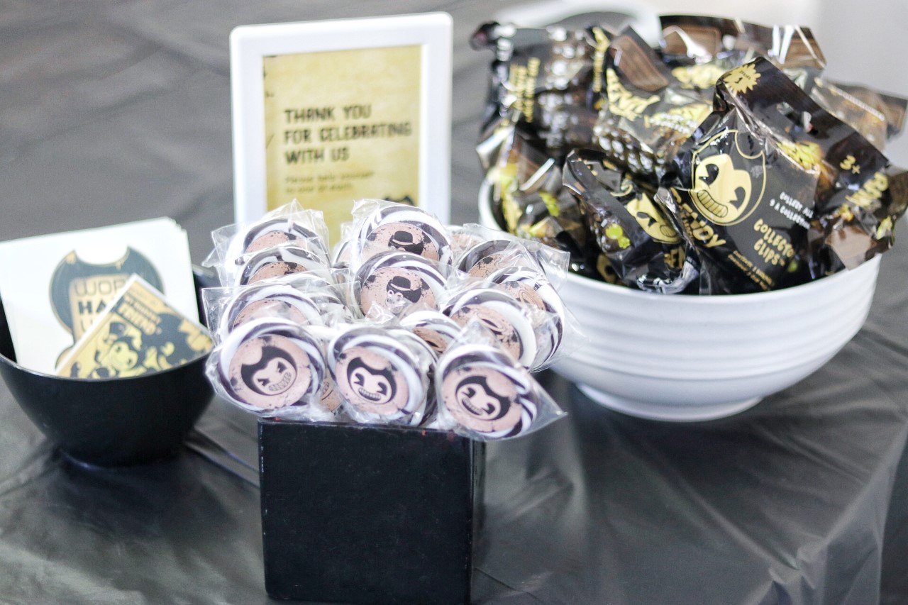 bendy and the ink machine birthday party favors