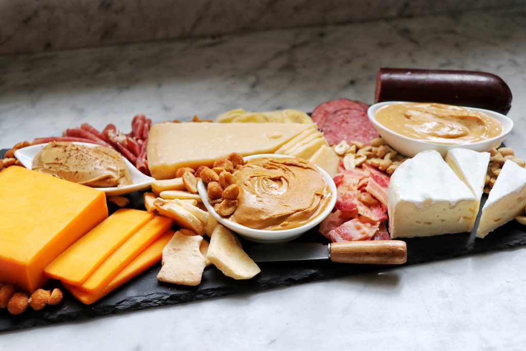 DIY charcuterie board ideas - how to put together a peanut butter charcuterie board