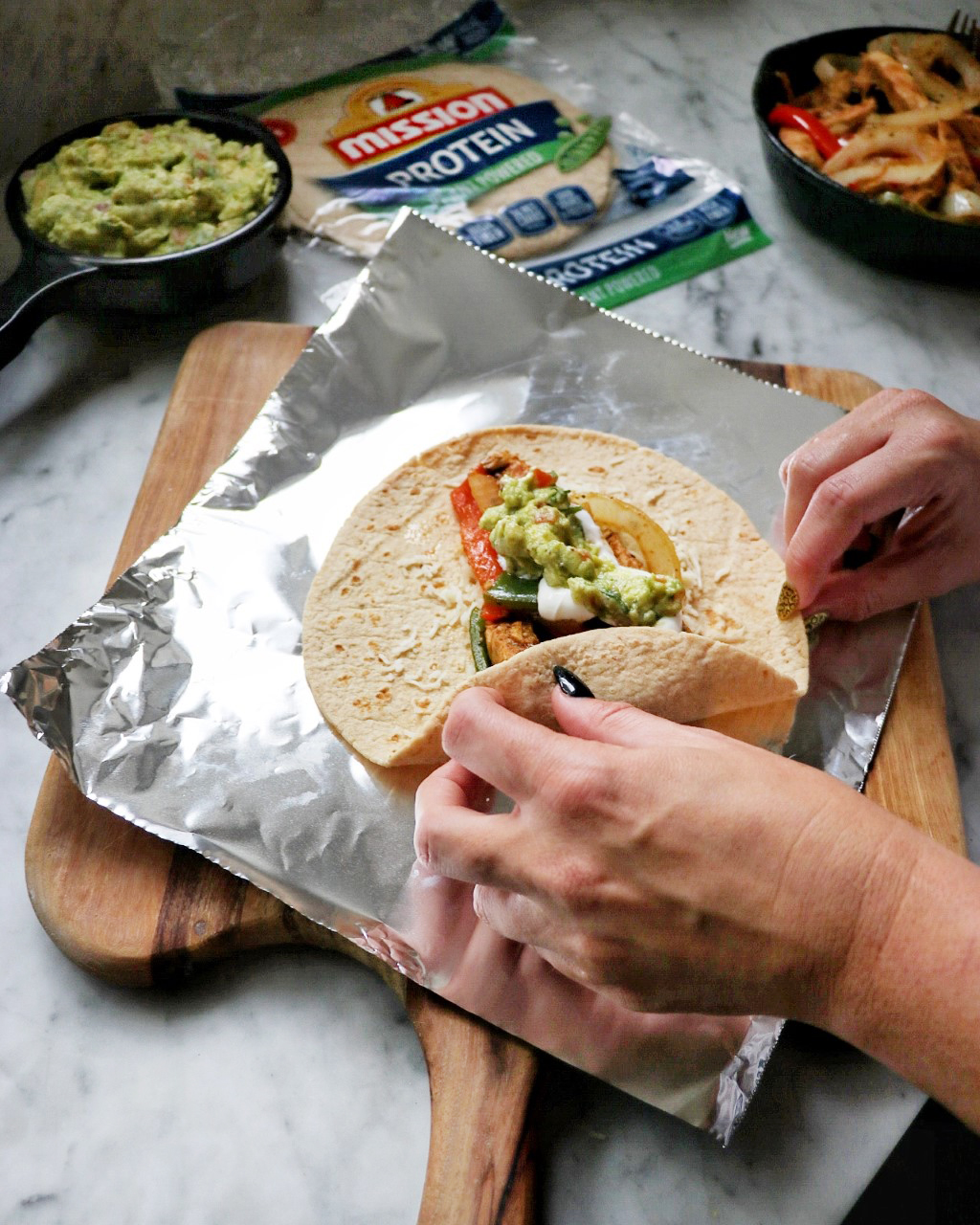 Chicken Fajita Protein Wraps recipe