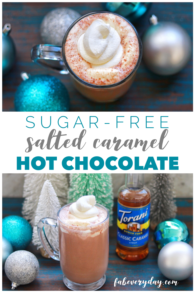 Sugar-Free Salted Caramel Hot Chocolate (keto-friendly drink recipe for the holidays)