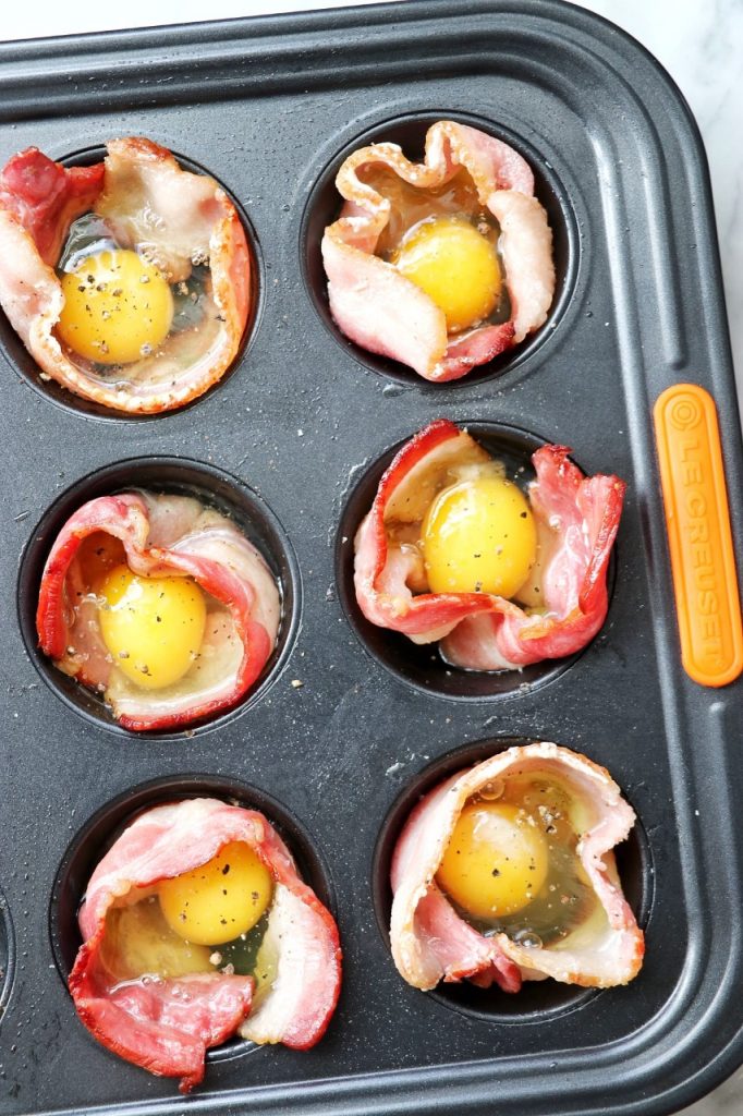 easy meal prep ideas for breakfast: Easy Baked Bacon and Egg Bites