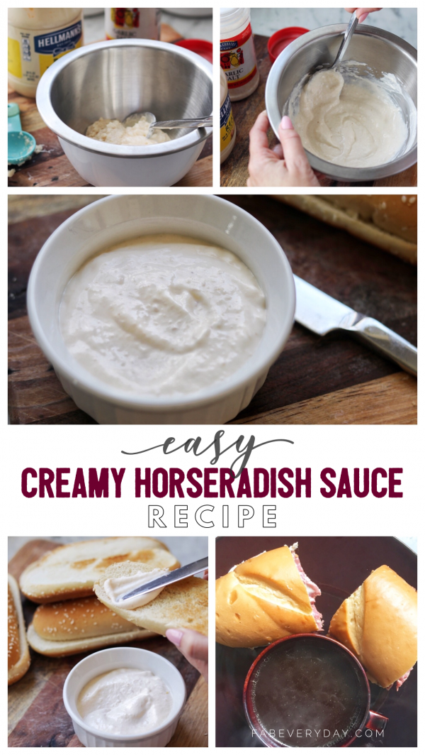 Creamy Horseradish Sauce recipe Delicious for French dips and prime