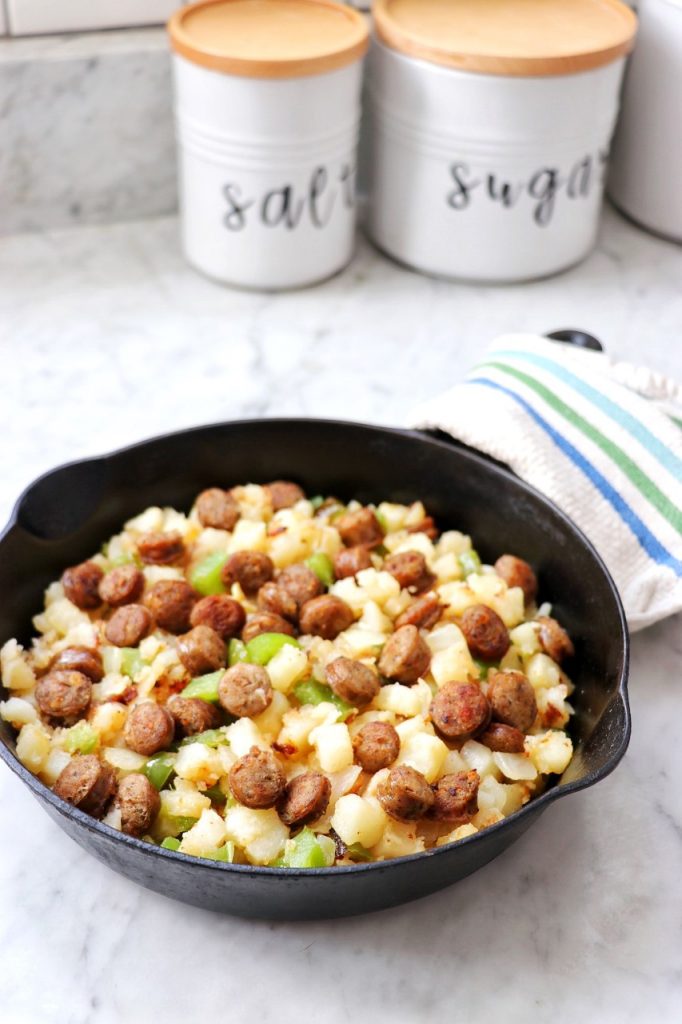 how to meal prep for 6+ family-friendly weekend meals: easy pork sausage hash recipe