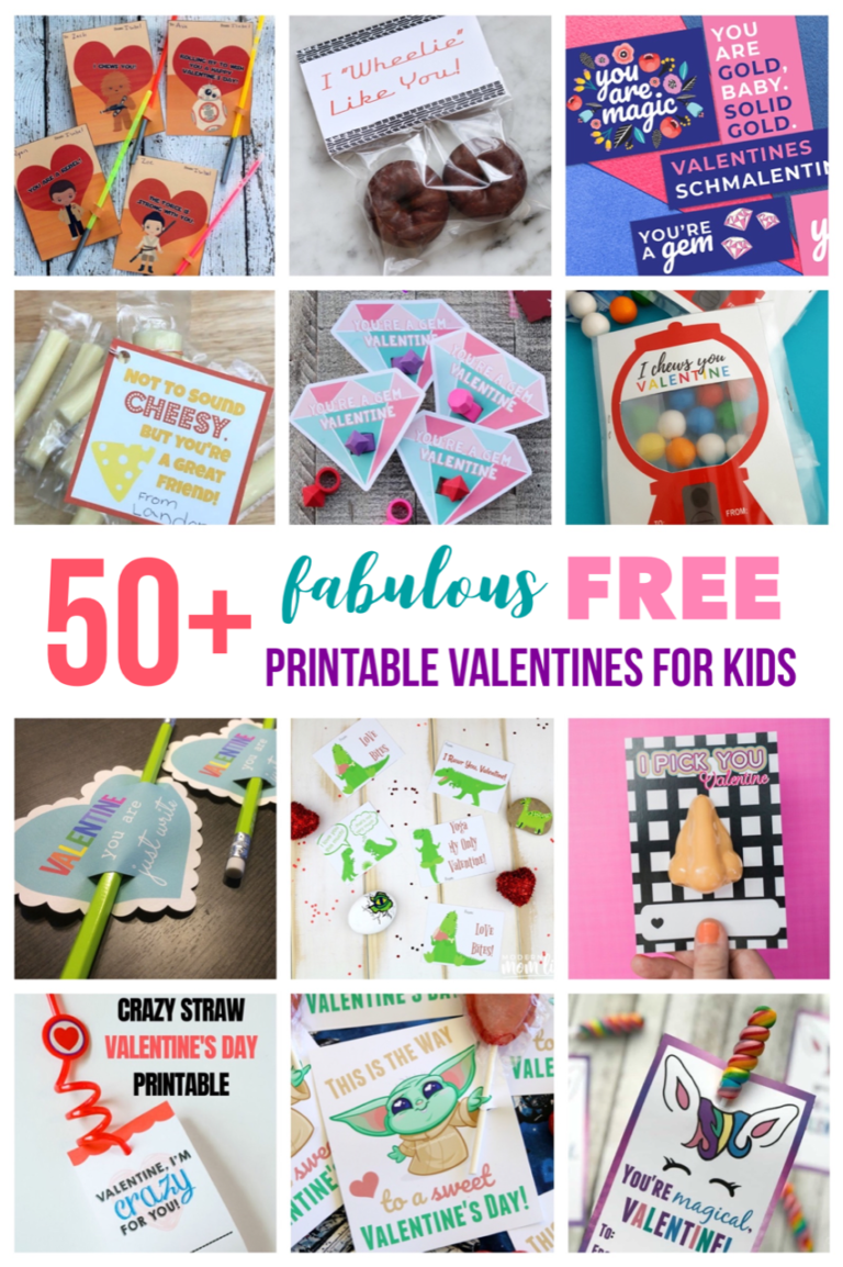 50+ fabulous free printable Valentines for kids - Fab Everyday