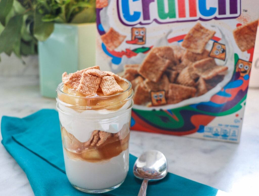 Cinnamon Toast Crunch Yogurt Parfait Recipe - quick breakfast recipe for busy mornings