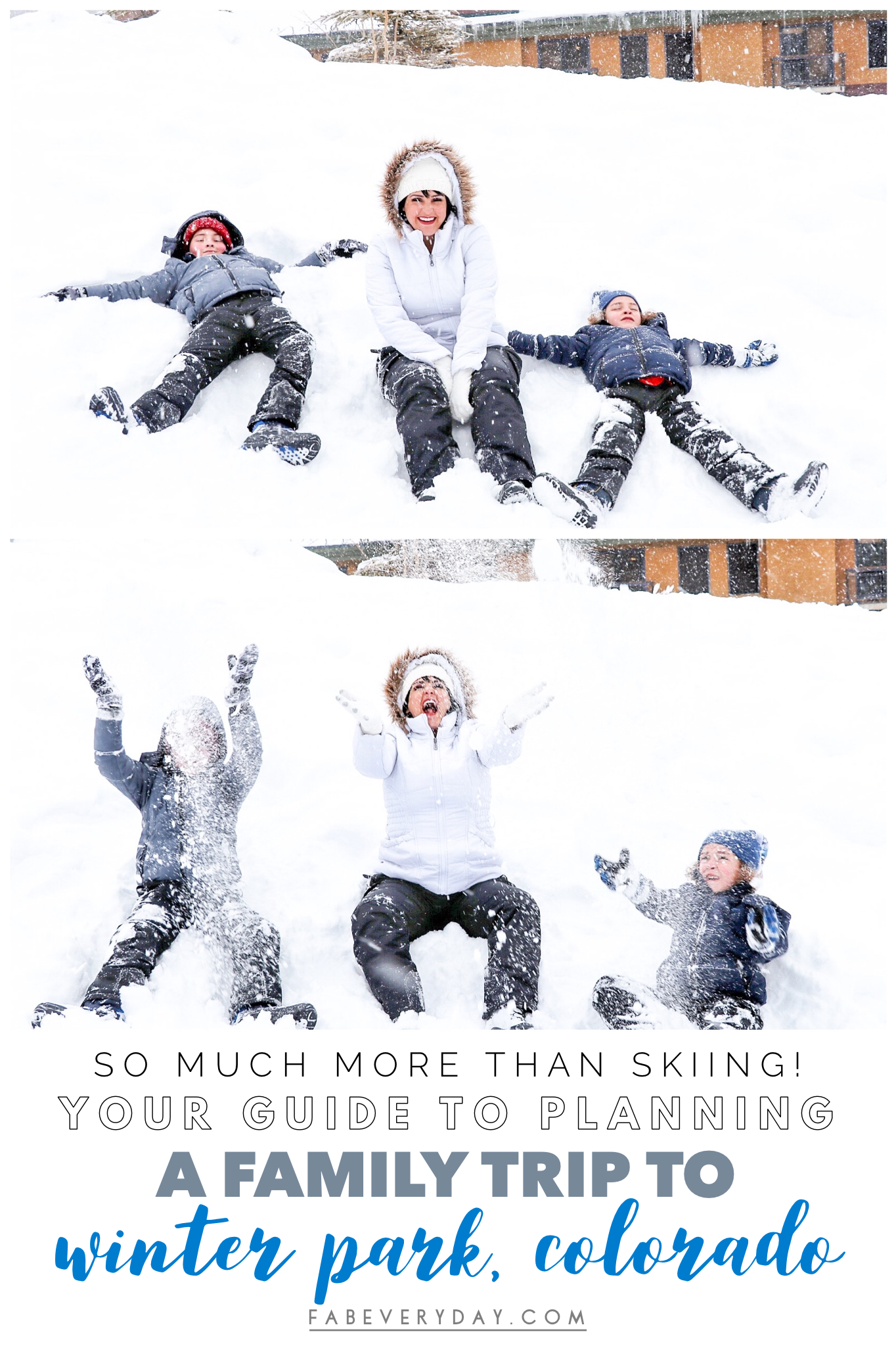 Guide to planning a family trip to Winter Park, Colorado.