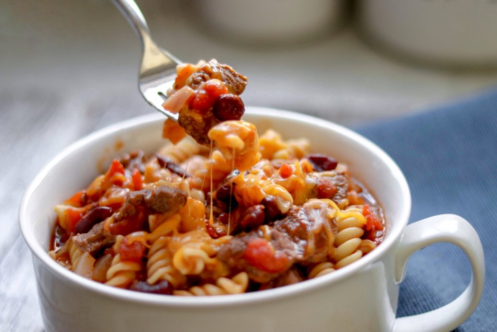 Instant Pot Hearty Beef and Bean Pasta recipe