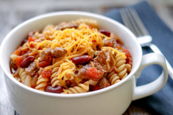 Instant Pot Hearty Beef and Bean Pasta recipe - Fab Everyday