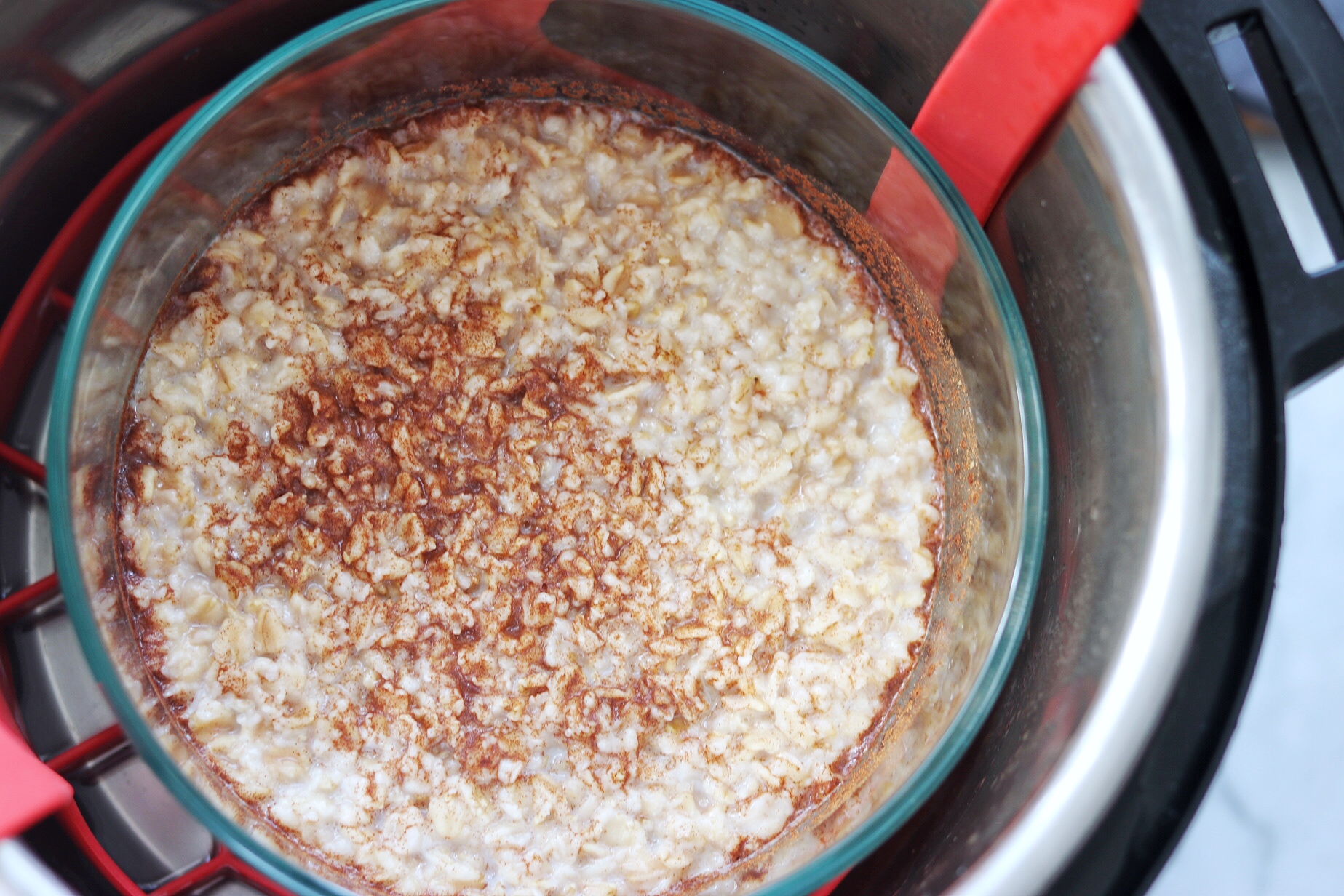 Instant Pot pot in pot oatmeal recipe