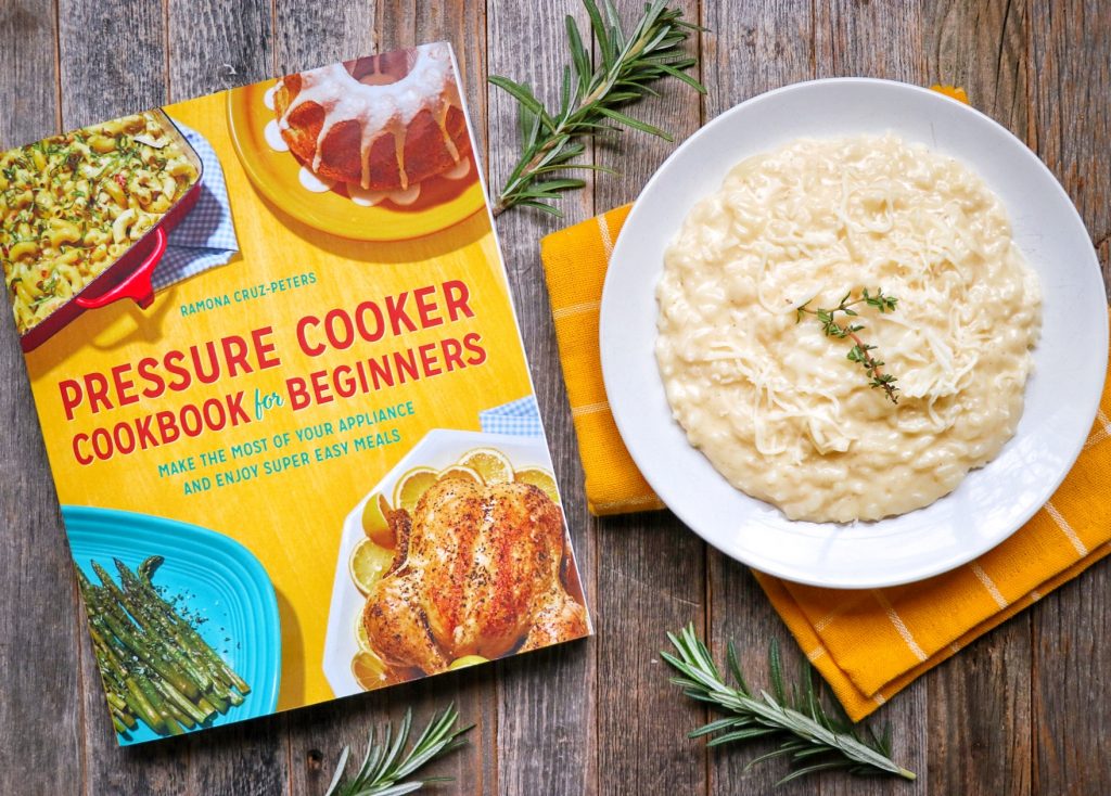 Instant Pot 3-Cheese Risotto recipe from Pressure Cooker Cookbook for Beginners