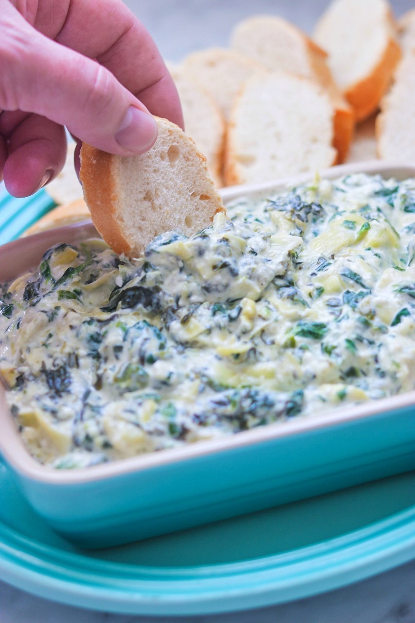 Pressure cooker or Instant Pot Feta, Spinach, and Artichoke Dip recipe