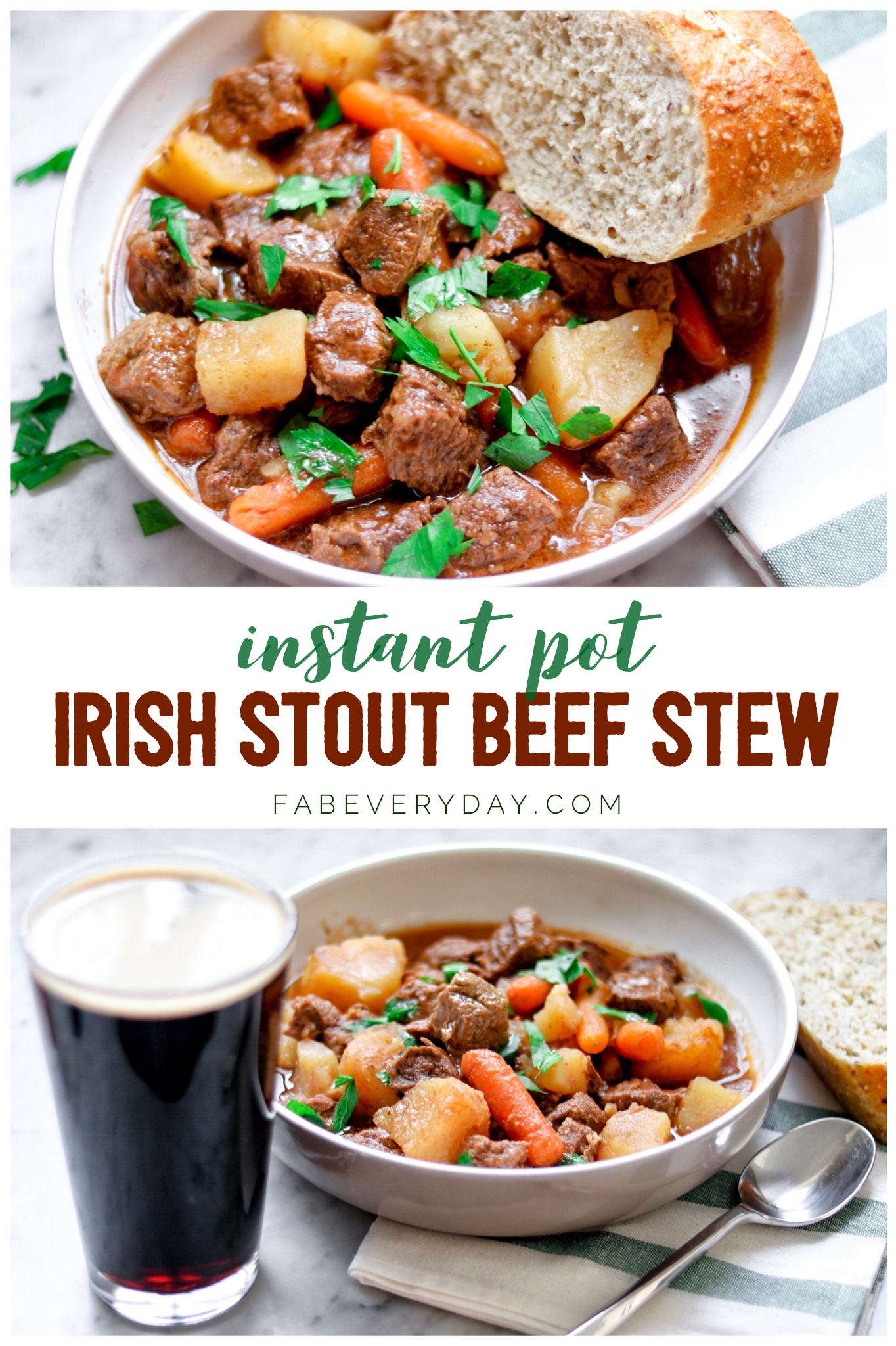Instant Pot Irish Stout Beef Stew recipe