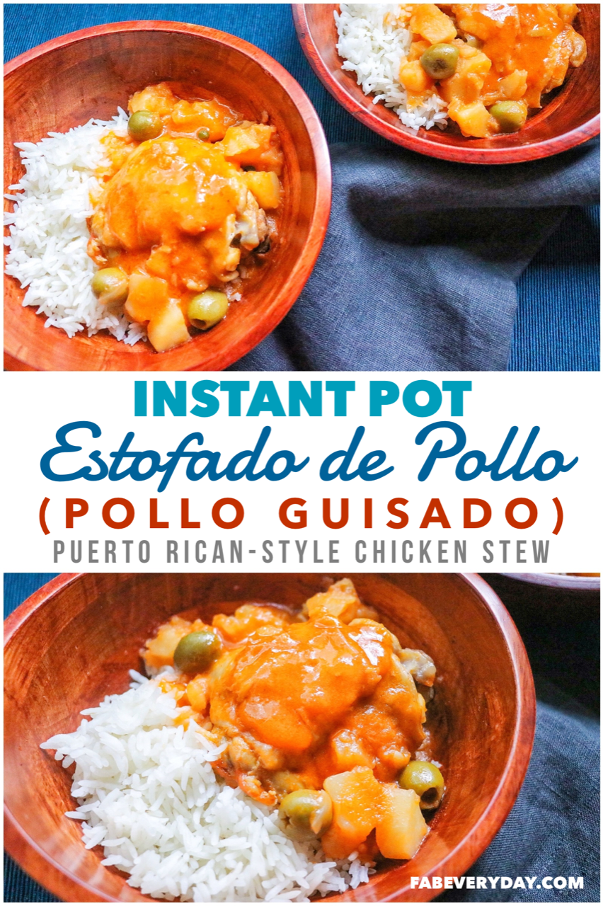 Instant Pot Estofado de Pollo (or Pollo Guisado, Puerto Rican–Style Chicken Stew) Recipe