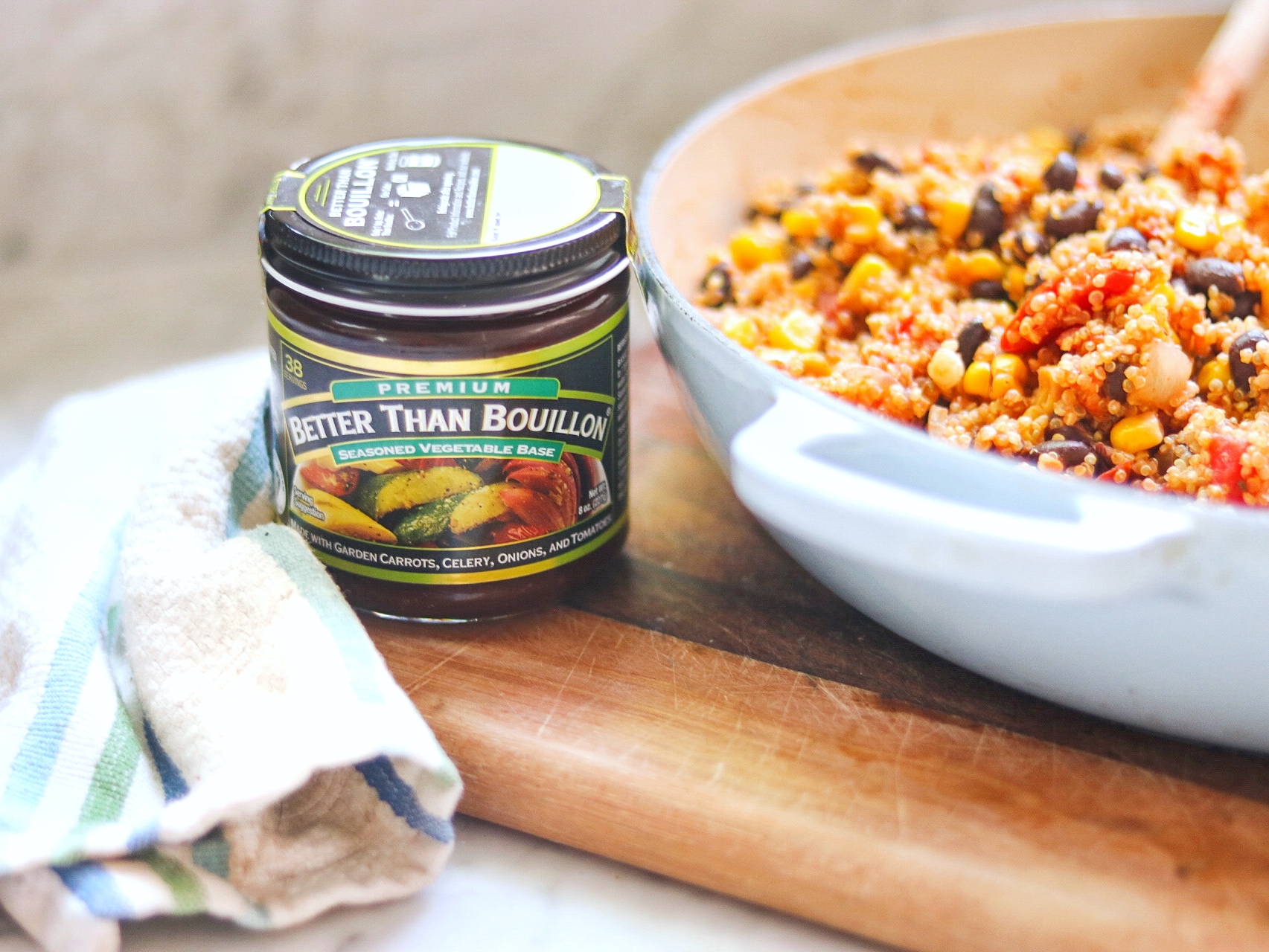Vegan recipe with Better Than Bouillon Seasoned Vegetable Base
