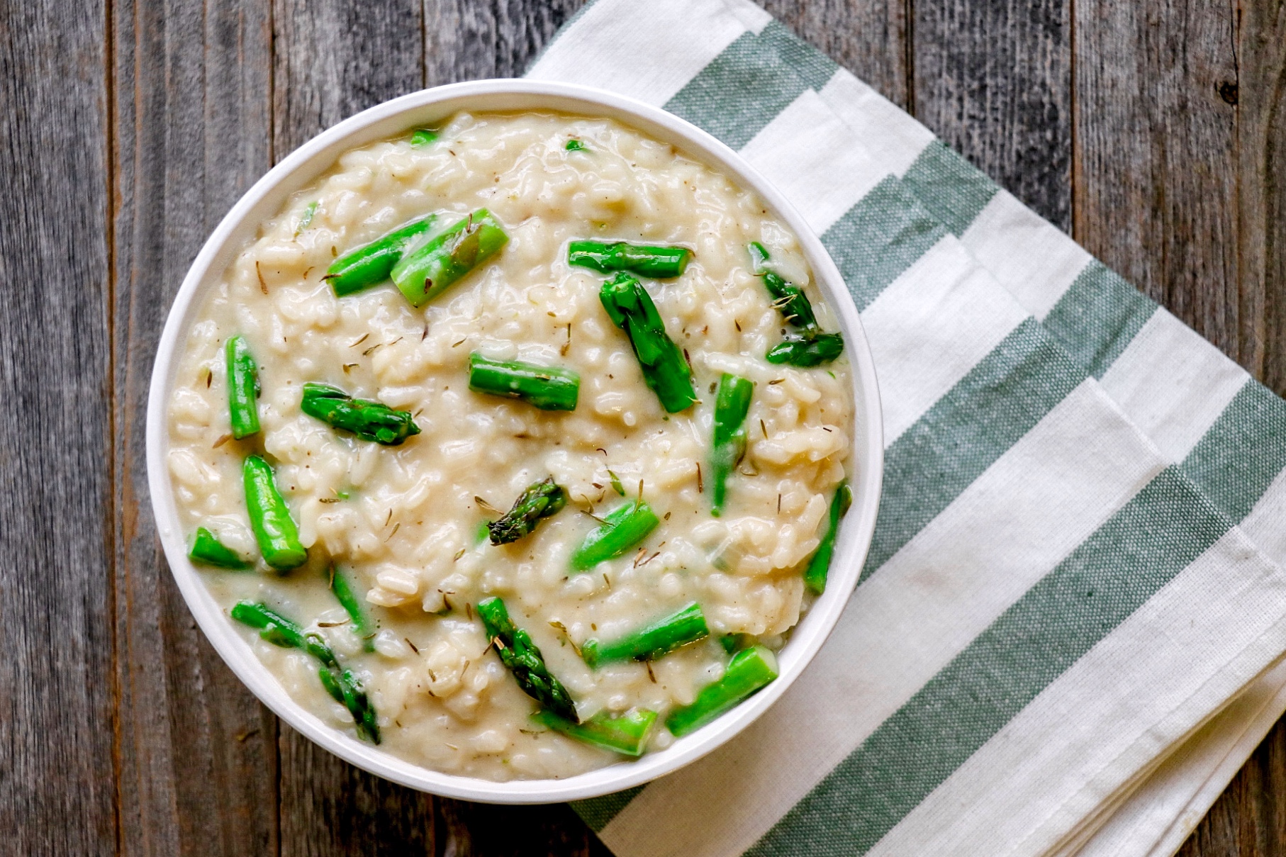 how to make instant pot asparagus risotto