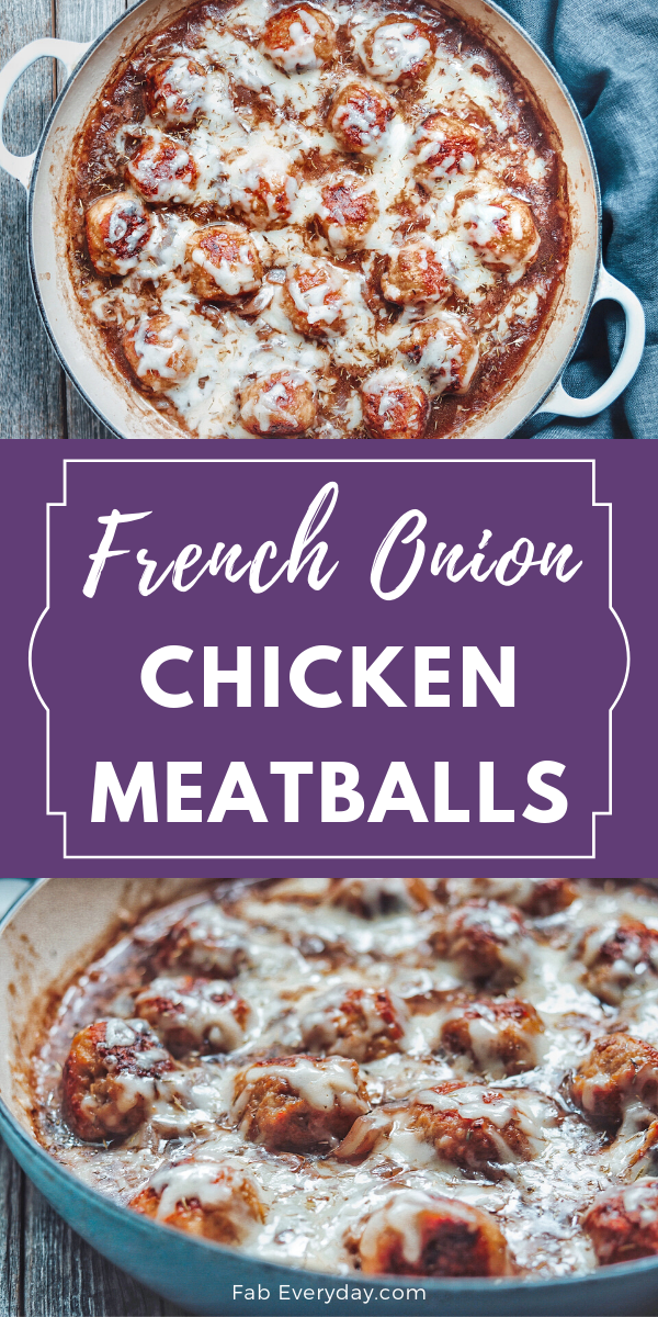 French Onion Chicken Meatballs recipe