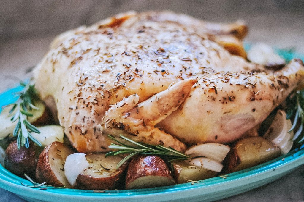 Garlic-Rosemary Slow Cooker Whole Chicken and Vegetables