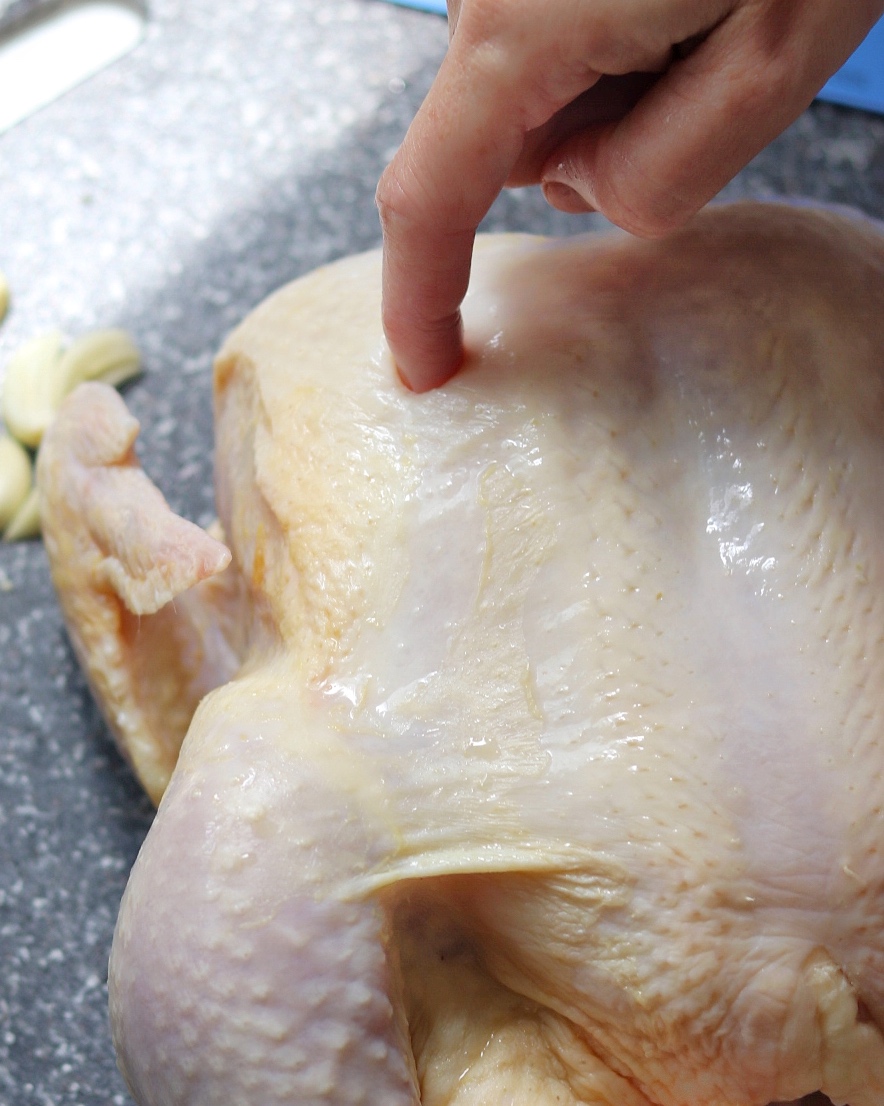 Garlic-Rosemary Slow Cooker Whole Chicken