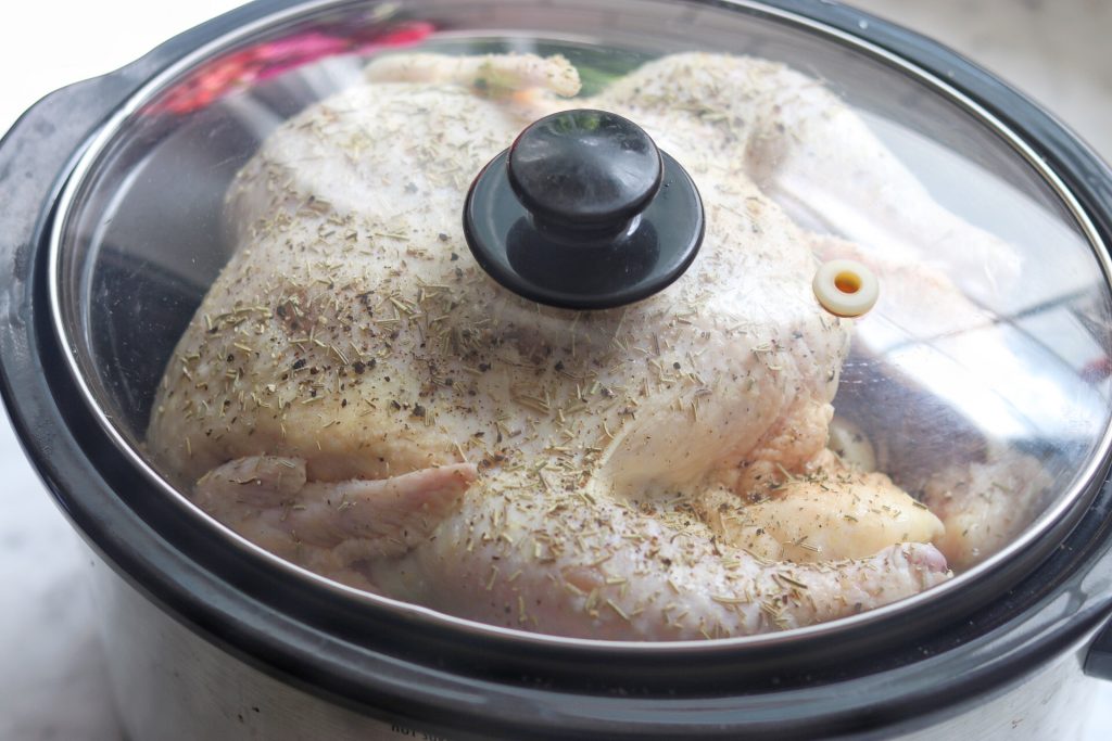cooking a whole chicken in a crock pot