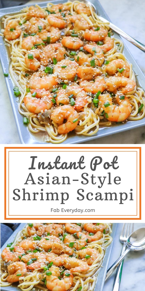 Asian-Style Instant Pot Shrimp Scampi recipe