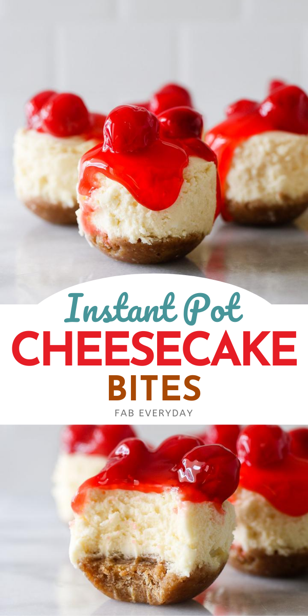 Instant Pot Mini Cheesecake Bites