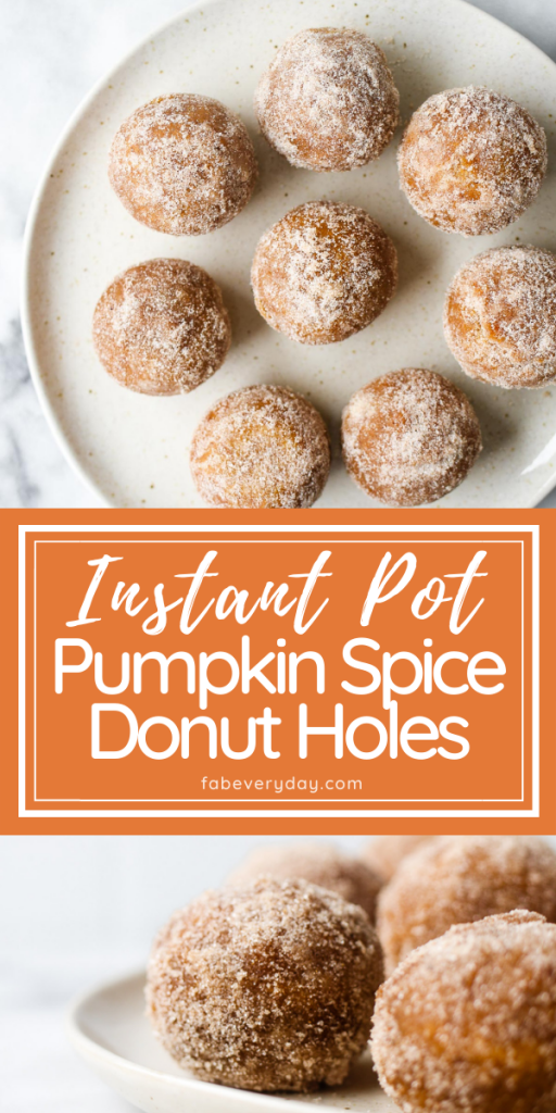 Instant Pot Pumpkin Spice Donut Holes recipe
