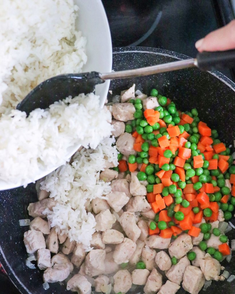 how to make pork fried rice at home