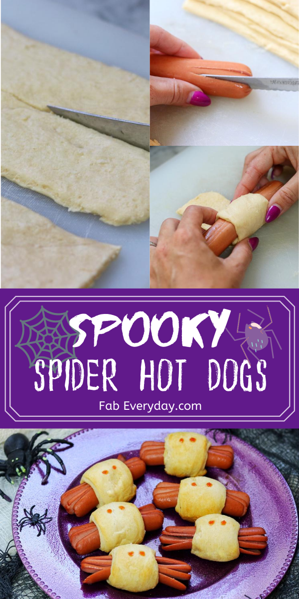 Spooky Spider Hot Dogs (fun Halloween recipe for kids)