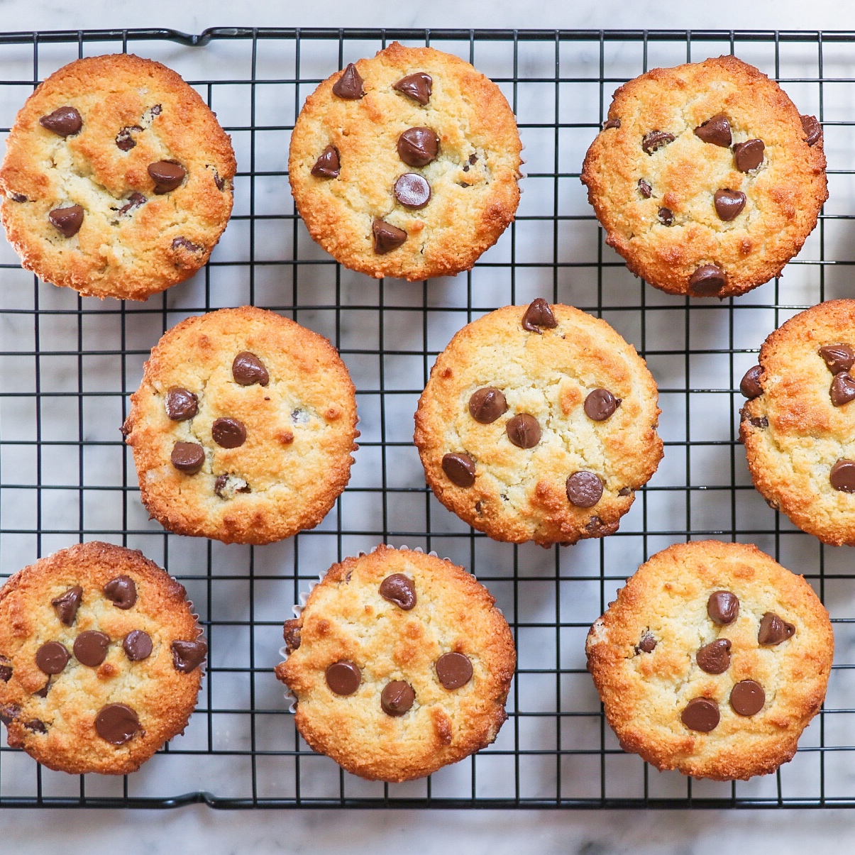 gluten-free chocolate chip muffins
