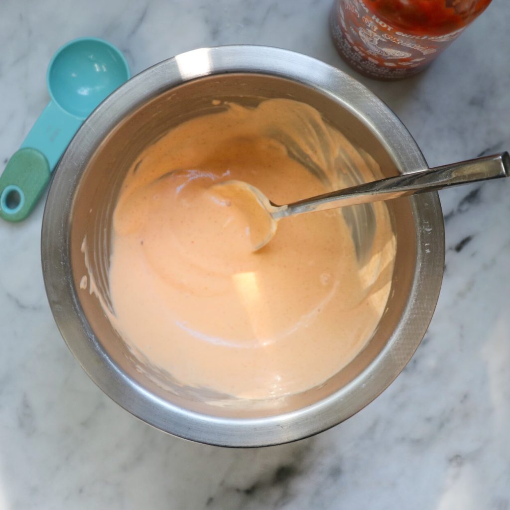 How to make Sriracha Mayo dipping sauce