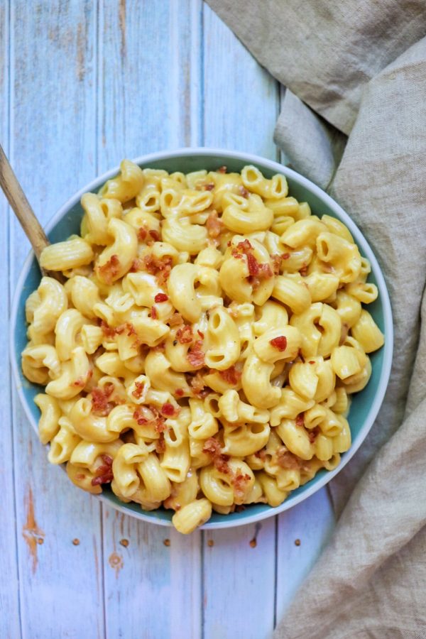 Creamy Instant Pot Bacon Mac and Cheese  Fab Everyday