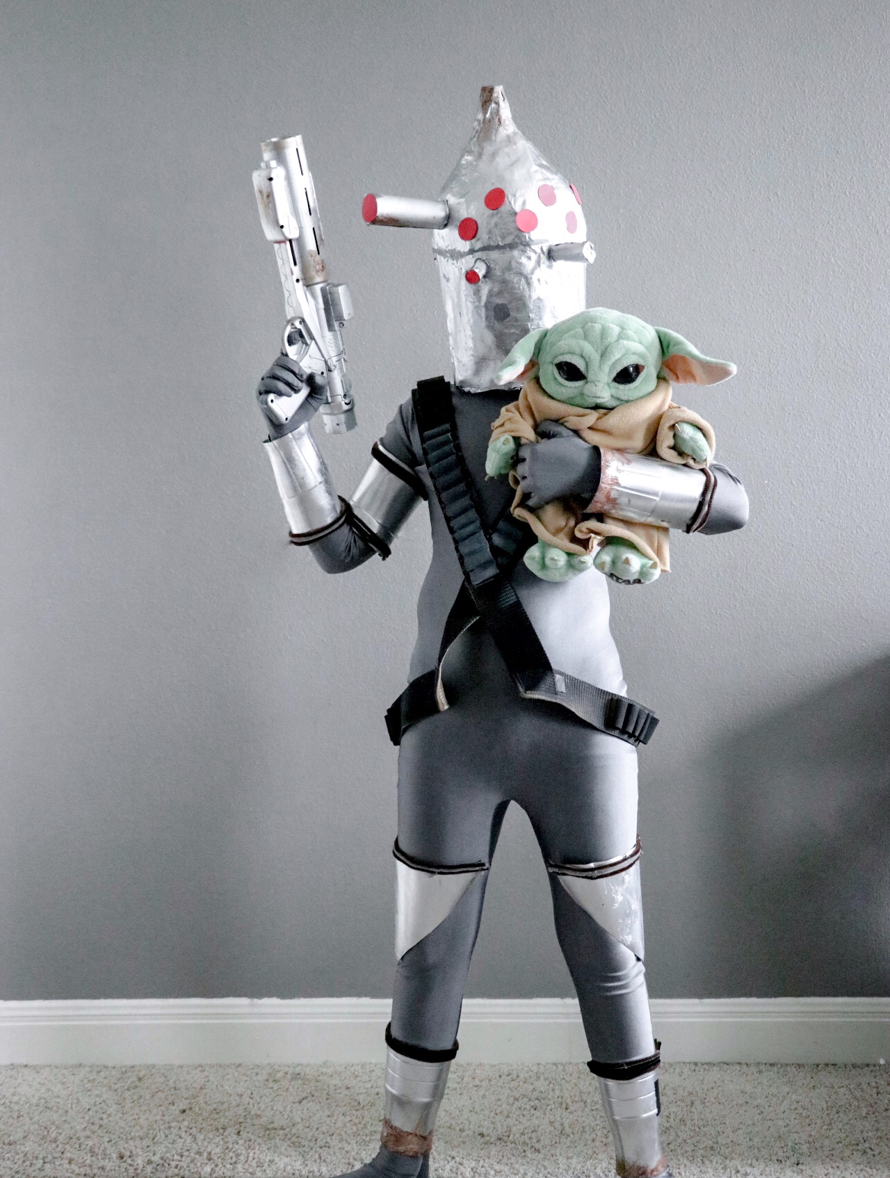 Bounty and nurse droid IG-11 Halloween costume
