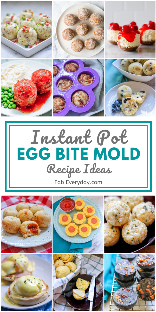 13 Instant Pot egg bite mold recipes (you can make so much more than eggs in Instant Pot silicone molds!)
